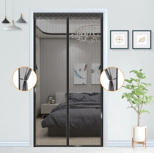 Rideau de porte magnétique anti moustique